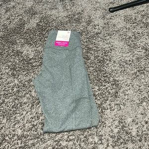 High waisted grey leggings